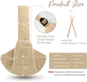 Free sample Customized Portable Shoulder Sling Dog <b>Travel</b> Carrier <b>Pet</b> <b>Travel</b> Carrier <b>Bag</b> Crossbody Backpack for Dogs Cat - Product Image 2