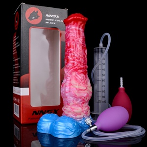 NNSX Big Knot <b>Dildo</b> Inflatable Squirting Horse <b>Dildo</b> Big Girth Cock Anal Plug Adjustable Knot Stimulator Vagina Anal Plug - Product Image 1