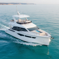 15,16m Glasfaser-Sportyachten 410PS Innenbordmotor Batteriebetriebene Mittelkonsole Luxus-Freizeit-Angelboot Kreuzfahrt-Besichtigungsboot