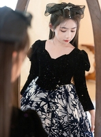 Robe de luxe légère pour l'automne et l'hiver, robe élégante pour filles, robe de fête pour enfants, robe pour filles de 5 à 16 ans, boutique