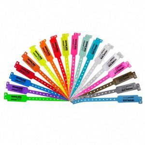 Pulseras de Vinilo Coloridas Personalizadas, Pulseras de Plástico Desechables Promocionales, Pulseras de Entrada con Mensaje - Product Image 6