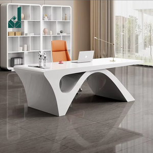 Ensemble <span class=keywords><strong>de</strong></span> bureau et <span class=keywords><strong>de</strong></span> chaise <span class=keywords><strong>de</strong></span> bureau modulaire simple, moderne et écologique, sans assemblage, pour les consultations <span class=keywords><strong>de</strong></span> beauté médicale, avec matériau MDF - Product Image 1