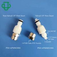 Raccord rapide CPC à déconnexion rapide avec valve ou sans valve, embout mâle en acétal PTF 1/4\"PTF