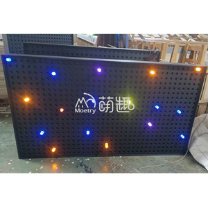 Moetry Giant <span class=keywords><strong>Lite</strong></span> <span class=keywords><strong>Brite</strong></span> Pared interactiva Juegos educativos Light Up Peg Board para niños Sala sensorial Museo De ciencia - Product Image 5
