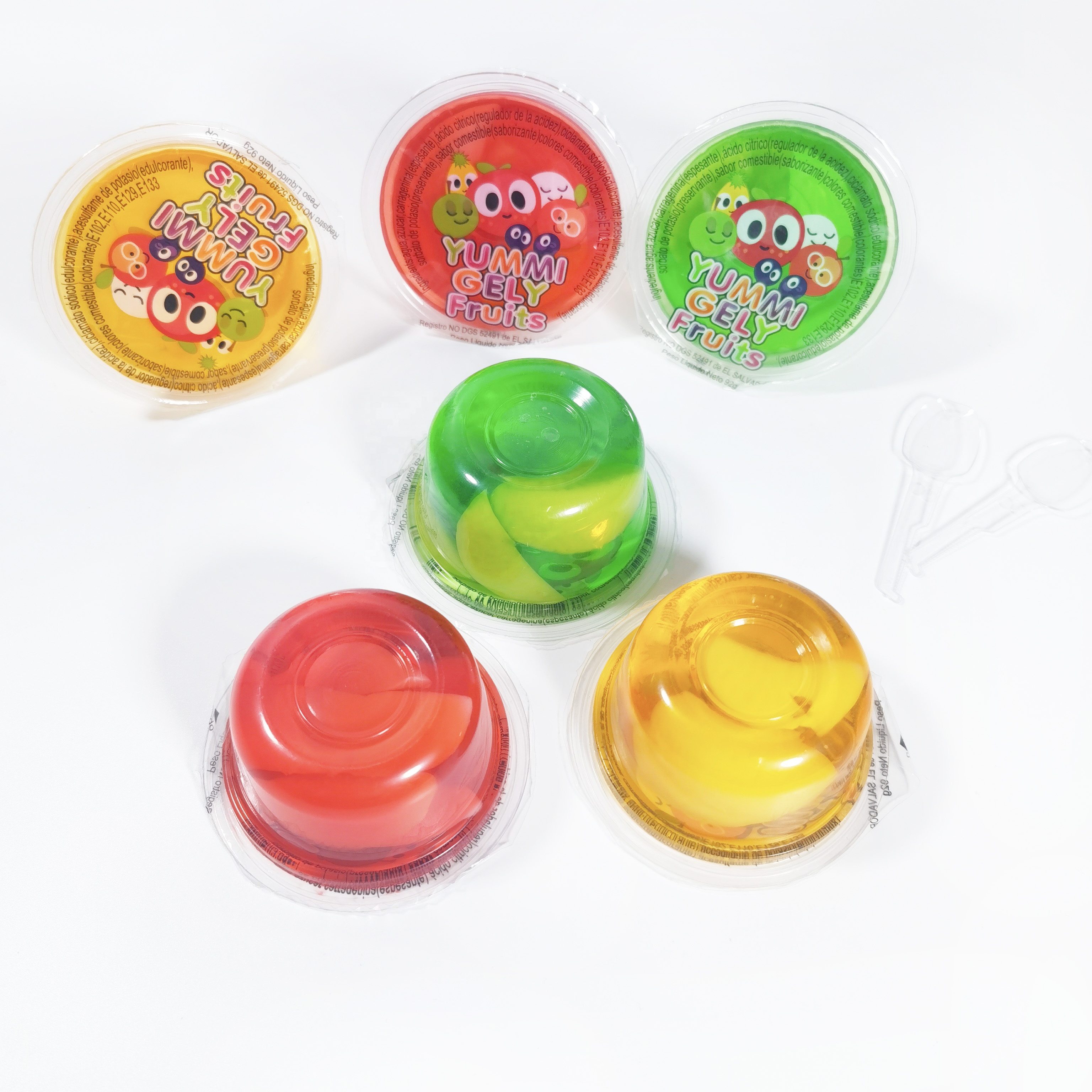 Hot sale 88g big jelly cup lychee mixed fruit jelly sweets pudding