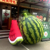 Modèle gonflable de pastèque pour l'entreposage des fournitures de supermarché