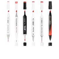 Marqueurs permanents à encre alcoolisée, double pointe pinceau, ensemble professionnel pour le dessin, conception artistique, vente en gros, personnalisation en usine