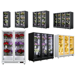 Refrigerador Comercial para Exhibición de Flores, Vitrina Refrigerada para Flores de 1/2/3/4 Puertas con Luz LED para Floristería - Product Image 6