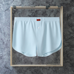 9079 <b>Men's</b> High Quality Cool Silk Boxer Briefs Mid-Rise with Arrow Logo on Waist Indoor/Outdoor <b>Sleeping</b> <b>Shorts</b> Hot Sale Stock - Product Image 3