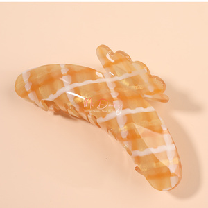 Mi Dairy acrilico 13cm fashion funky design Green lattice hair claw <span class=keywords><strong>cilp</strong></span> accessori per capelli spessi 222335 - Product Image 2