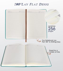 Cuaderno <span class=keywords><strong>de</strong></span> Tapa Dura Personalizable <span class=keywords><strong>con</strong></span> Impresión, <span class=keywords><strong>de</strong></span> Cuero PU, para <span class=keywords><strong>Mujeres</strong></span> y Hombres, <span class=keywords><strong>con</strong></span> Cierre Elástico y Marcapáginas <span class=keywords><strong>de</strong></span> Cinta - Product Image 4