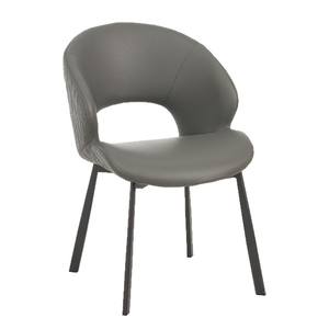 <span class=keywords><strong>Chaise</strong></span> d'appoint moderne rembourrée avec dossier ajouré, <span class=keywords><strong>chaise</strong></span> de salle à manger en similicuir avec pieds en métal pour la maison et les restaurants - Product Image 1