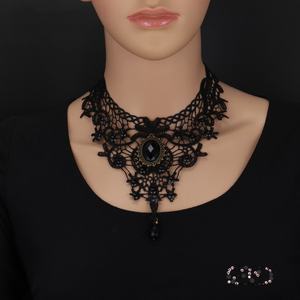 <span class=keywords><strong>Collier</strong></span> sexy à grosses perles fantaisie, fleurs et gouttes d'eau en cristal pour <span class=keywords><strong>femme</strong></span>, bijoux de fête, cadeaux - Product Image 2