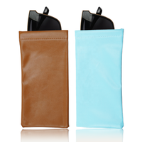 Pochette de luxe sac de rangement pour lunettes de soleil sac étui logo personnalisé pochette noire pour sac à lunettes