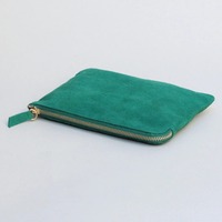 Sac de rangement personnalisé en daim pour tuiles de mahjong, rose, vert, bleu, avec fermeture éclair, pochette américaine pour tuiles avec logo