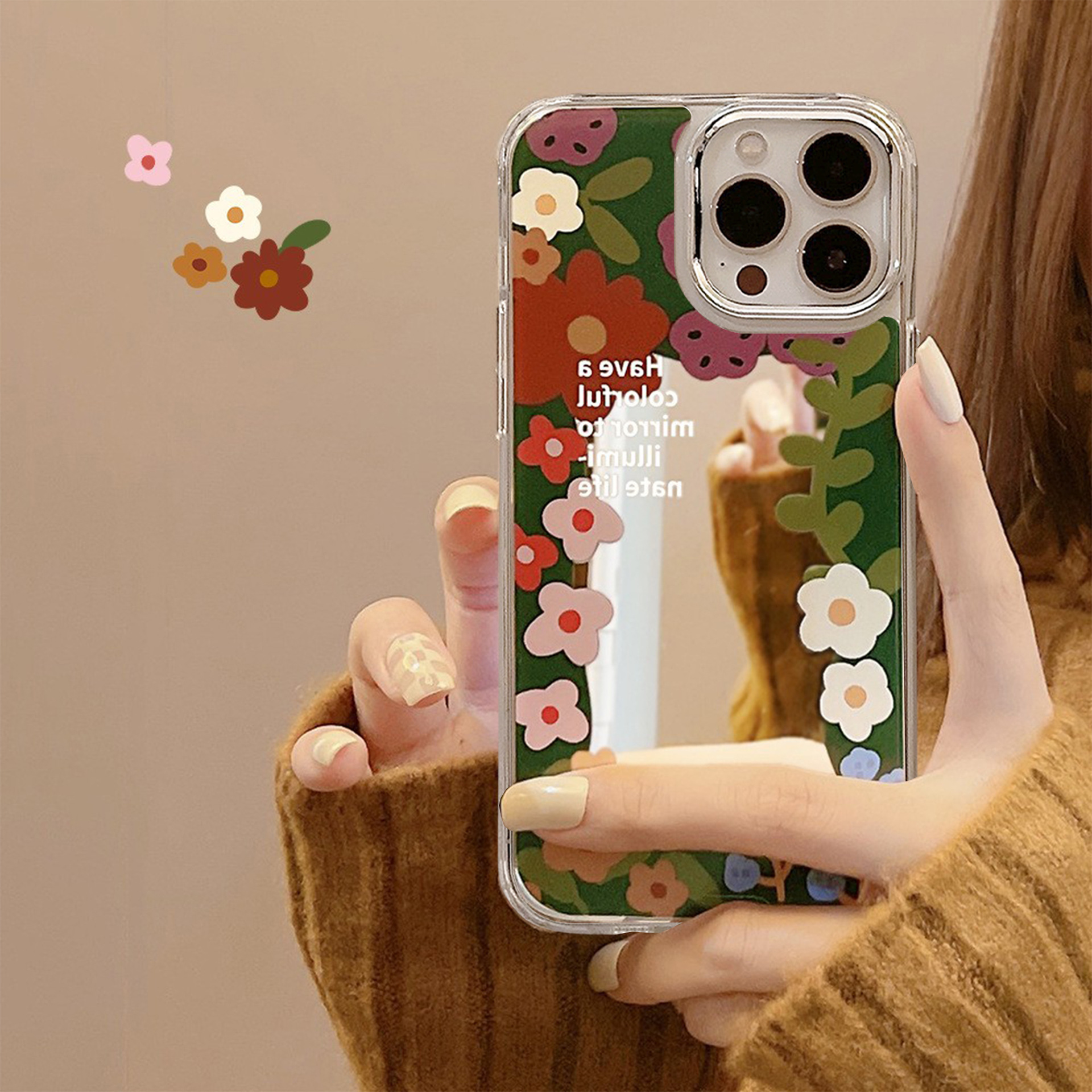 Plating mirror flower border