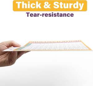 Tabla de multiplicación Tabla de tiempos de matemáticas laminada Carteles educativos de tamaño pequeño para 3er 4to 5to grado - Product Image 4