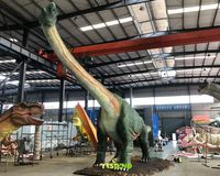 Dinosaures de grande taille pour attractions de parc, modèle de Brachiosaurus animatronique de 16 m en caoutchouc fait main, à vendre