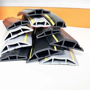 Kit de Gestión de Cables para Piso Wiremold, Protector de Cables, Organizador de Cables y Ocultador, Cubierta de Cable de Goma y Disimulador <span class=keywords><strong>Gris</strong></span> - Product Image 6