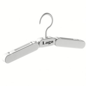 Cintre à vêtements domestique pliable et portable en ABS, imprimé avec logo personnalisé, sans trace, élargi et épaissi - Product Image 1