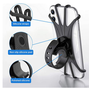 Support de téléphone portable en silicone rotatif 360, antidérapant, antichoc, pour vélo, guidon de moto - Product Image 3