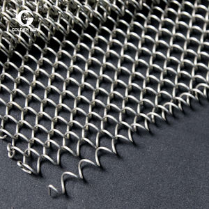 ผ้าม่านตาข่ายโลหะแบบยืดหยุ่นสำหรับงานตกแต่งแบบทอลวดทองเหลืองสำหรับใช้ตกแต่งหน้าจอบริการตัดตามแบบ - Product Image 2