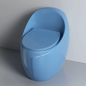 S-trap Siphon Thiết bị vệ sinh sàn gắn gốm một mảnh nhà vệ sinh phòng tắm <span class=keywords><strong>WC</strong></span> nhà vệ sinh màu nước Closet với thiết kế vàng - Product Image 5