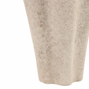 Vase cannelé raffiné, décoration contemporaine pour la maison, vase à fleurs moderne pour la présentation dans le salon, forme architecturale, vase de table - Product Image 5