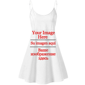 Impression à la demande <span class=keywords><strong>NIUE</strong></span> îles robe à bretelles spaghetti Hibiscus sans manches robes d'été Sexy vilaine fille tenue décontractée - Product Image 3
