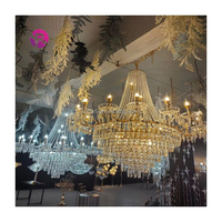 Lustre de mariage, lustre à perles pour événements, fêtes, décoration de plafond