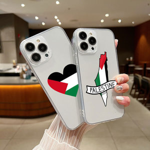 Cover per Telefono Personalizzata con Bandiera della Palestina per <span class=keywords><strong>iPhone</strong></span> 16 15 14 13 12 11 Pro Max, Custodia Morbida in Silicone per Cellulare - Product Image 3