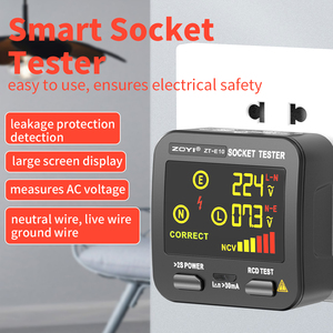 Testeur de Prise Intelligent ZT-E10 avec Grand Écran – Mesure la Tension CA, Facile à Utiliser, Assure la Sécurité Électrique - Product Image 6