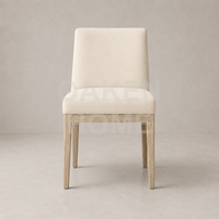 Chaise de salle à manger en bois massif OAKEN, design simple pour hôtel, appartement, restaurant, mobilier de maison