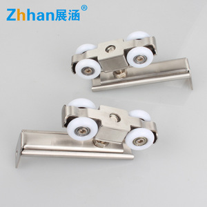 Rodillo de puerta de acero inoxidable Zhan Han de 4 ruedas con rodamiento silencioso para puertas correderas de madera y aluminio - Product Image 2