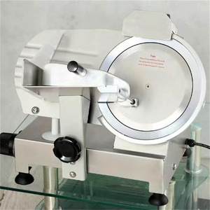 Commercial Electric Semi Automatic <b>Meat</b> Slicer New Stainless Steel <b>Meat</b> Steak Slicer <b>Cutting</b> <b>Machine</b> with Adjustable Thickness - Product Image 3