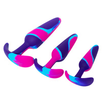 Ensemble de Plugs Anaux Discrets en Silicone Souple Coloré avec Queue, Jouets Sexuels BDSM pour Couples et Fétichistes Gays