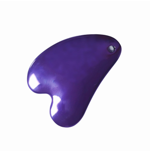 Outil de soin de la peau de couleur violette, outil de beauté pour le visage, produit de bien-être, masseur en métal, grattoir facial en alliage de zinc - Product Image 6