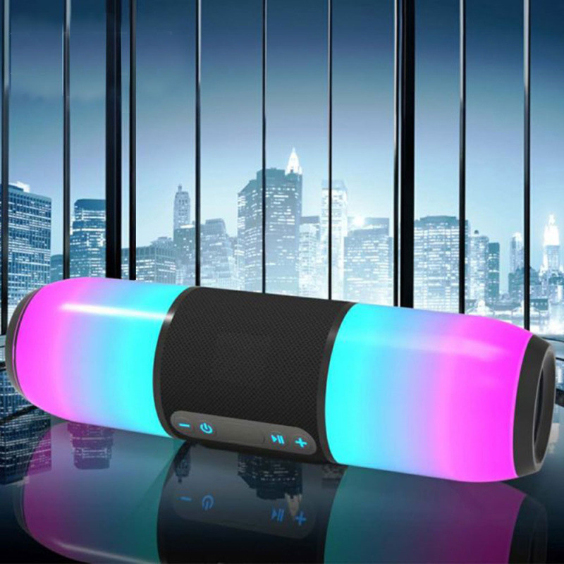 СВЕТОДИОДНЫЙ цветной ритм беспроводной динамик для улицы водонепроницаемый спортивный аудио Ночной свет портативная карта LanYa сабвуфер