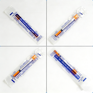 Boîte de 100 seringues d'insuline pour petits animaux, 1 ml, usage diabétique, 30 unités par seringue - Product Image 1