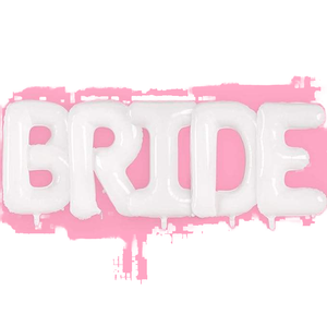 Globos Blancos de 40 Pulgadas con la Palabra BRIDE (Material de Película, Forma de Letras), Impermeables, Duraderos, Gran Venta, para Despedidas de <span class=keywords><strong>Soltera</strong></span>, Compromisos y Bodas - Product Image 1