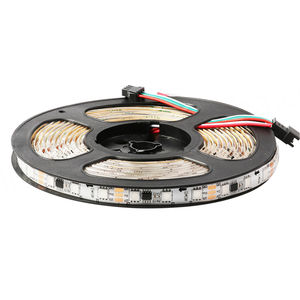 Tira de LED WS2811 Negra de 16.4 pies, Impermeable, Direccionable, 2811 Píxeles LED, 12V RGB, Color de Ensueño Mágico, Multicolor, 300 LED - Product Image 1