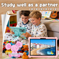 Nouvelle tablette éducative pour enfants de 10,1 pouces, avec emplacement pour carte SIM, 4 Go + 64 Go, processeur MTK Octa Core, batterie 4000 mAh, Wi-Fi, 1280x800