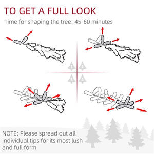 ต้นคริสต์มาสประดิษฐ์ DB ขนาด 9 ฟุต รูปดาว สำหรับตกแต่งภายนอก ฐานโลหะ น้ำหนักเบา ติดตั้งง่าย - Product Image 5