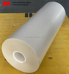 Film adhésif polyester transparent mat 3M 7744FL à haute adhérence, découpé à la forme, matériau pour étiquettes de surlaminage, UL 969, film laminé imprimé, autocollants - Product Image 1