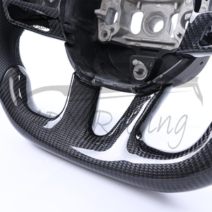 Volant de voiture en fibre de carbone personnalisé pour Dodge Charger Challenger Hellcat <span class=keywords><strong>SRT</strong></span> Trackhawk 2015+ - Product Image 5