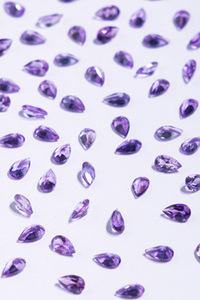 Ametista Brasileña Natural de la Mejor Calidad, 8x6 mm, Corte Pera Facetado, Gema de Cuarzo Suelta para Joyería - Product Image 5