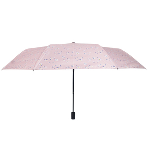 Parapluie compact à trois plis, ouverture manuelle, 21 pouces, noir, revêtement UV, nervures en fibre de verre, impression personnalisée intégrale, vente en gros - Product Image 3