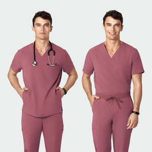 Ensembles de gommages médicaux masculins respirants en polyester spandex les plus vendus fabrication en gros d'uniformes pour hommes gommage d'infirmière en tissu doux - Product Image 5