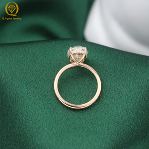 Custom Classic 18k Solid Gold Lab Grown <b>Diamonds</b> <b>Ring</b> 4ct D VVS2 Oval Cut Lab <b>Diamonds</b> Engagement <b>Ring</b> with IGI Certificate - Product Image 4