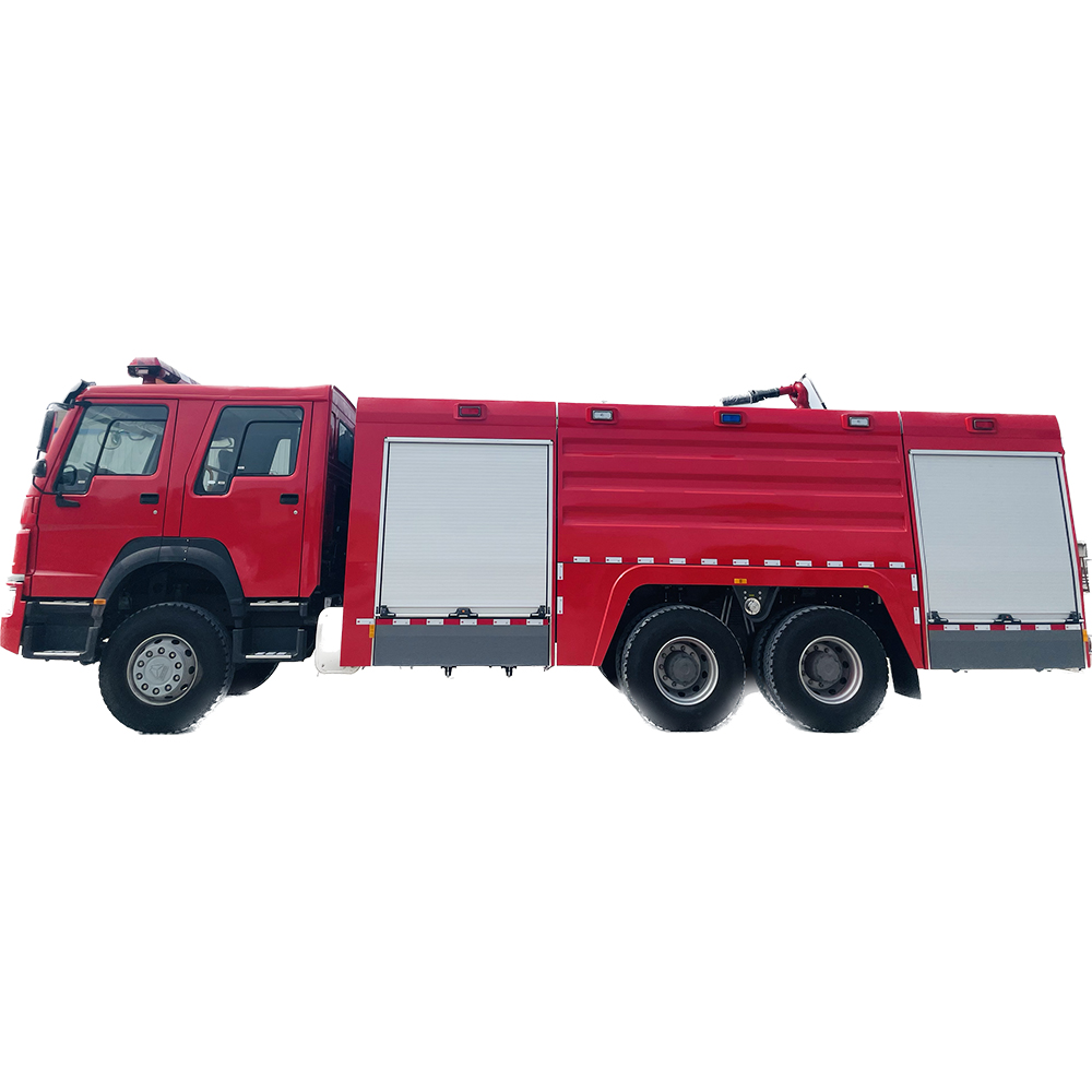 HOWO Sinotruck Heavy Duty Water And Foam Tank Fire Fighting Truck Emergency Vehicle